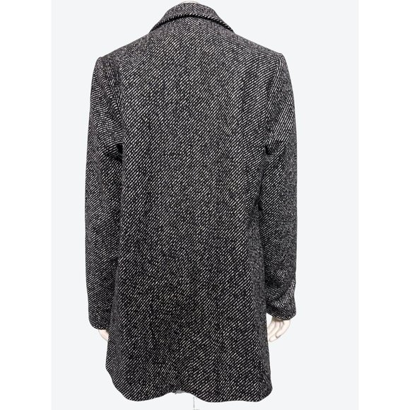 Ambiance Outerwear Black & White Tweed Style Blazer Size S - Picture 3 of 10